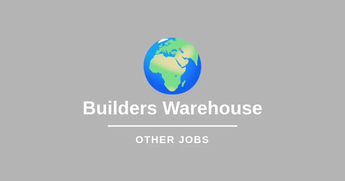 Sr Team Leader/Supervisor - Full-time (Lumberyard)